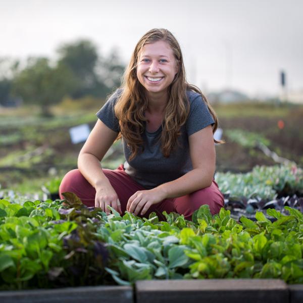 On the farm: Folkerts works to plant sustainable, equitable food systems