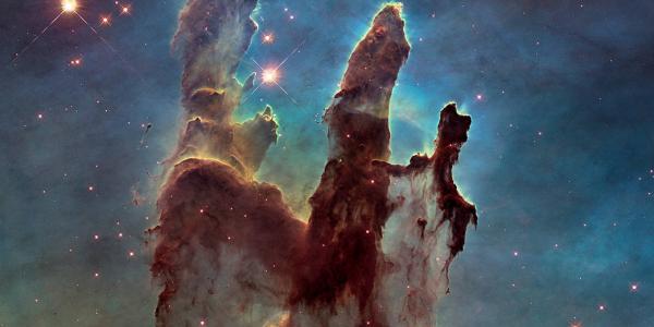 Pillars of Creation inside the Eagle Nebula. Photo: NASA