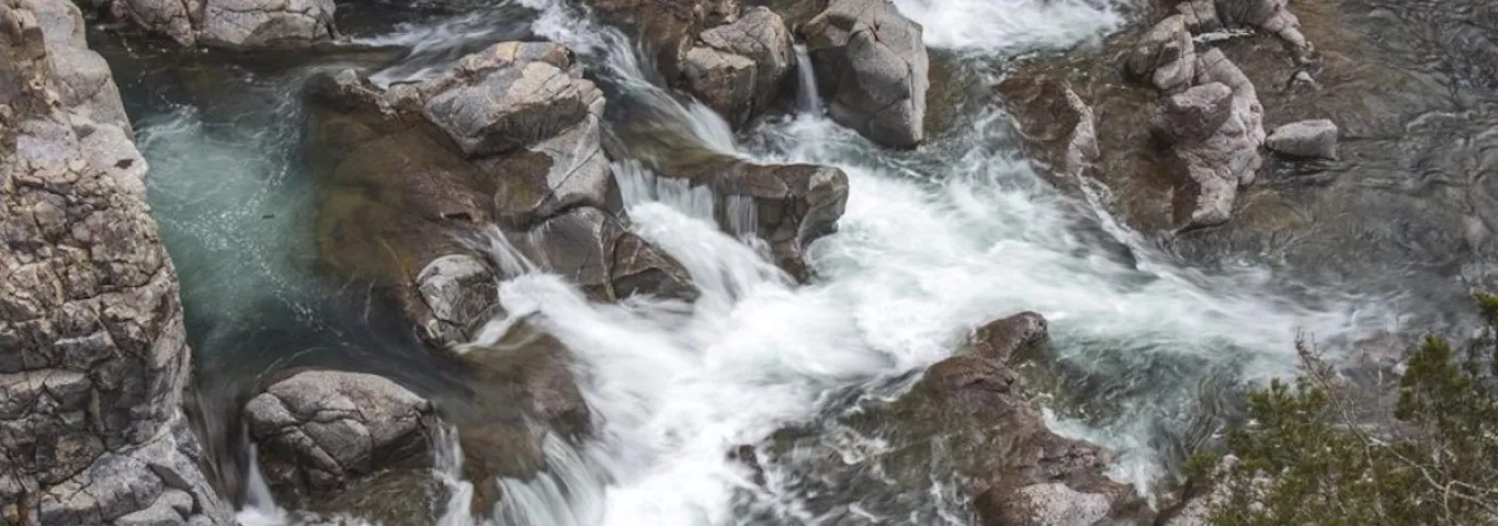 A river runs through it