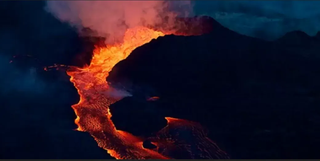 Photo of a lava flow from USGS