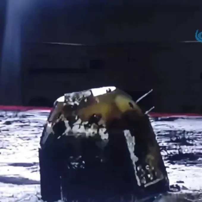 The Chang'e 5 return capsule at its landing site in Inner Mongolia, China, on Dec. 17, 2020. (Image credit: CNSA)